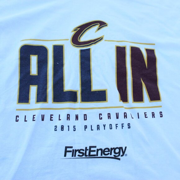 💛🏀💙Cleveland Cavaliers All In Playoffs t-shirt 2015 - Picture 5 of 5